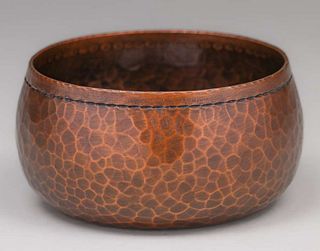 Roycroft Hammered Copper Bowl c1915