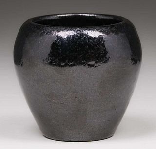 Paul Revere Pottery Black Vase c1920s