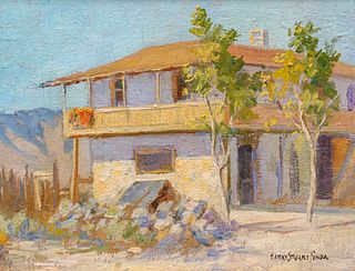 Harry Stuart Fonda Painting Monterey Customs House c1920s