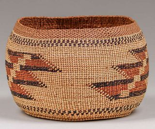 Native American Basket - Hupa Tribe c1920s