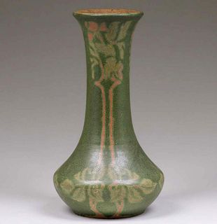Walrath Pottery Decorated Vase c1910