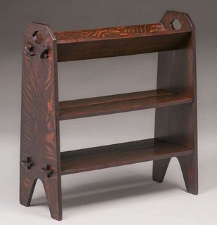 Stickley Brothers #4704 Book Trough Magazine Stand c1910