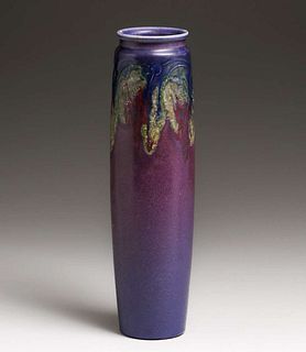 Tall Rookwood Pottery Charles S. Todd Purple Vase 1918