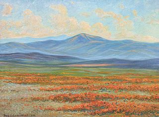 Paul Gylden Krone Painting California Poppies 1936