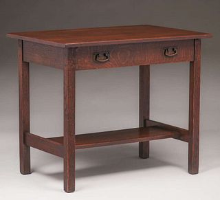 L&JG Stickley One-Drawer Library Table c1910