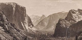 Antique Yosemite Valley Half Dome Photo c1900