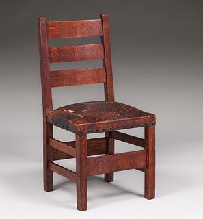 Gustav Stickley #349 1/2 Side Chair c1910