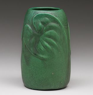 Owens Art Pottery Matte Green Vase c1910