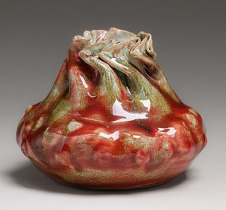 Contemporary Bill Clark George Ohr Style Vase