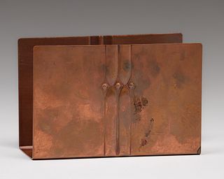 Roycroft Copper Letter Rack c1930