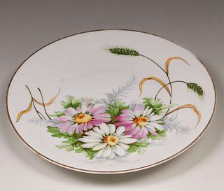 American Arts & Crafts Hand Decorated Porcelain Plate c1910