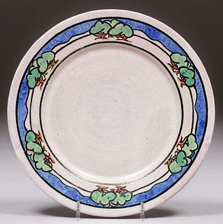 Paul Revere Pottery Decorated Plate 1928