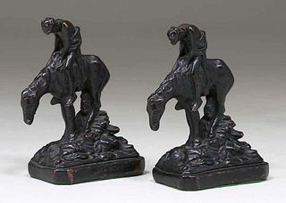 Armor Bronze Company "End of the Trail" Bookends