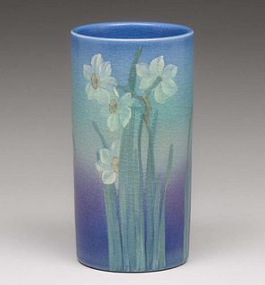 Rookwood Margaret Helen McDonald Floral Vellum Vase 1915