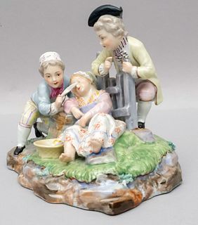 Dresden Porcelain Figural Group of Children