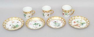 Group of 3 Royal Copenhagen Hand Decorated Cups
