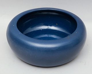 North Dakota School of Mines Blue Pottery Bowl