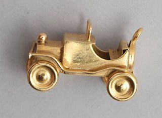 18K Gold Jalopy Car Charm