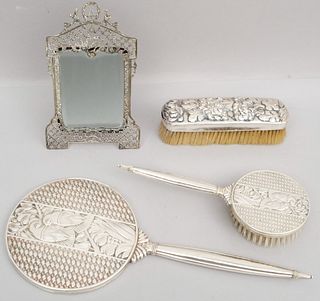 Group of Sterling Silver Dresser Items