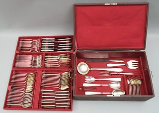 Ercuis Silverplate Service for 12 in Fitted Case
