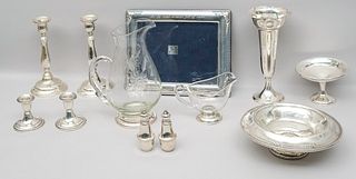 Lot of Weighted Sterling Silver Items