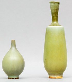 Lot of 2 Berndt Friberg Ceramic Vases