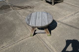 Small Wooden Outdoor Side Table
