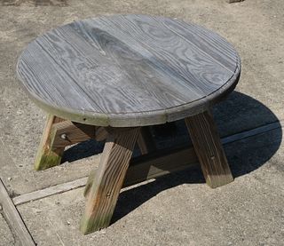Small Wooden Outdoor Side Table