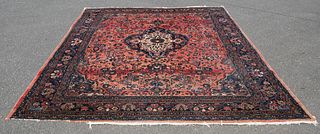 Large Antique Finely Woven Fereghan Sarouk Carpet