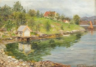 Nils Andreas Johannesen, Lakeside Landscape