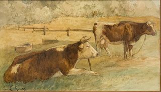 Louis EugÃ¨ne Leroux, Resting Cattle