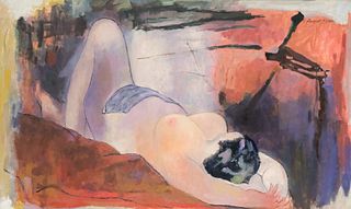 August Mosca, Nude Odalisque