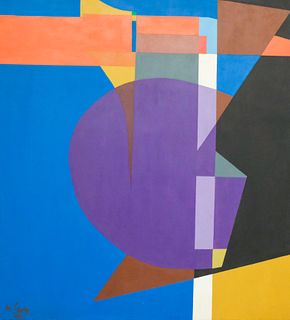 M. Levy, Large Abstract Geometric Painting