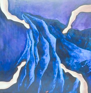 Large Abstract Composition, "Blue Mountain"