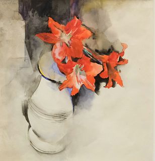 Carl Shaffer, "Three Tiger Lilies"