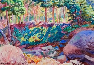 Carl Cutler, "Woodland Pool"