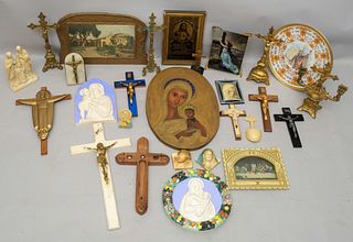 Large Group of Religious Art & Antiques