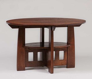 Limbert Double Oval Cutout Table c1905
