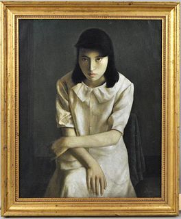 Ding Li, Framed Portrait of Seated Lady