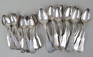 Group Forty Seven Coin Silver Spoons