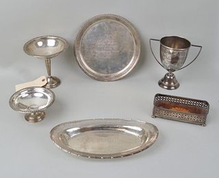 Group Six Assorted Sterling Silver Table Wares
