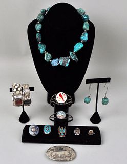 Group Native American & Style Silver Jewelry