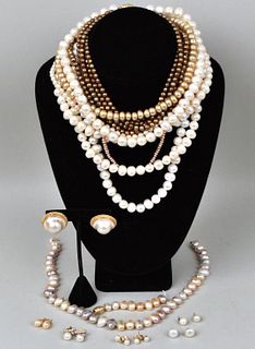 Seven Fresh Water Pearl Necklaces