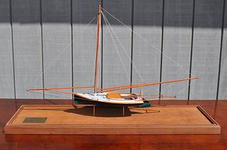 Cased Ship Model of 1880 Sandbagger Ship "Anna"