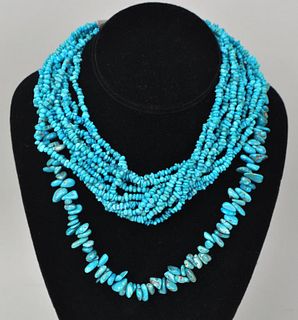 Two Vintage Turquoise Necklaces