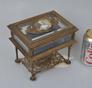 French Bronze Tabletop Curio
