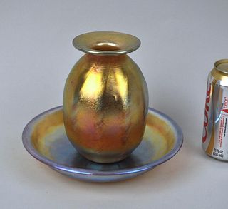 LC Tiffany Favrile Bowl/Favrile Vase