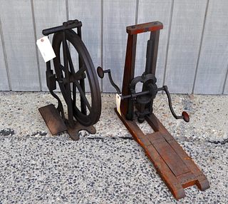 Antique Drill Press, Antique Iron Treadle Driver