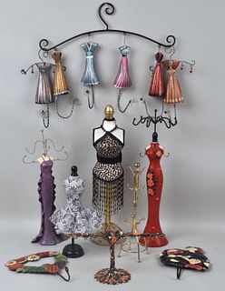 Fifteen Various Jewelry Display Items