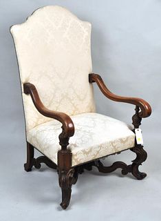 Monumental Jacobean Style Carved Great Chair
